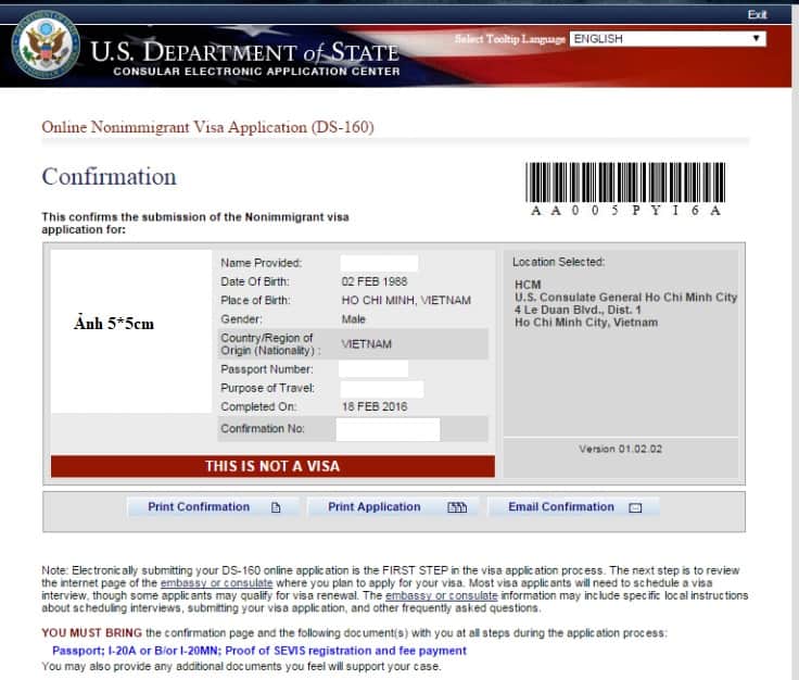 Phỏng vấn xin visa du học Mỹ thành công
