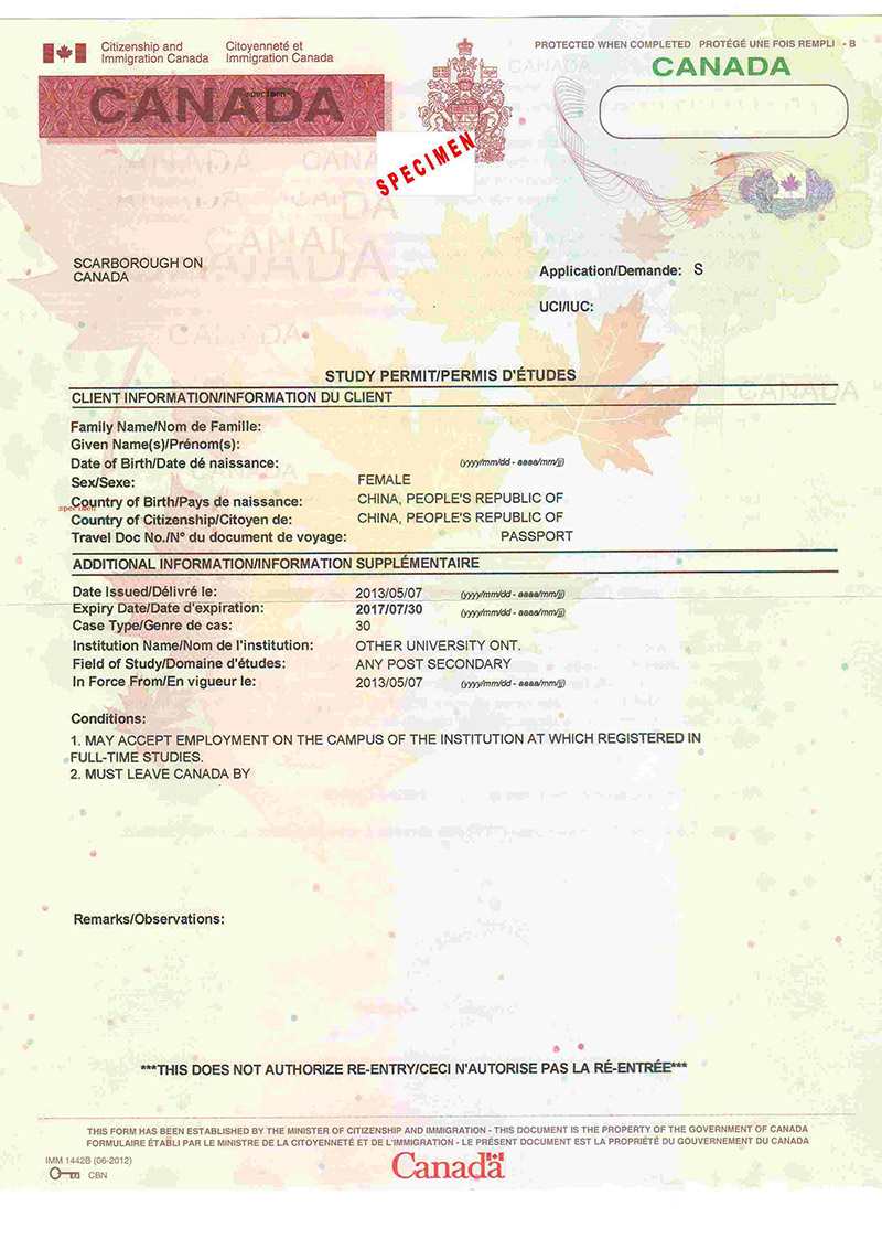 Hồ sơ xin visa du học Canada